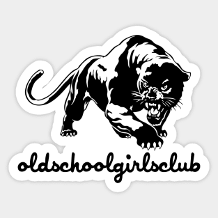 Old School Girls Club Panther Sticker